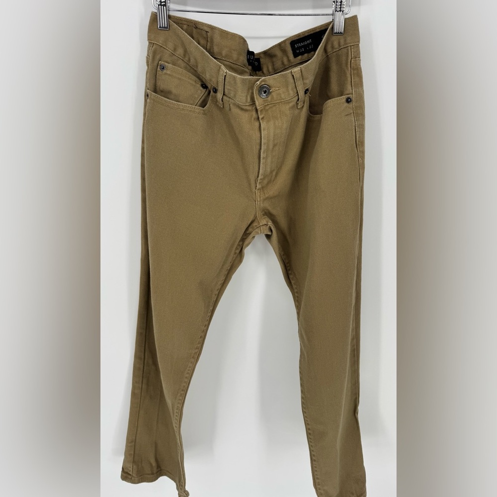 Bullhead Denim co Men's Vintage Dark Tan Straight Leg Pants